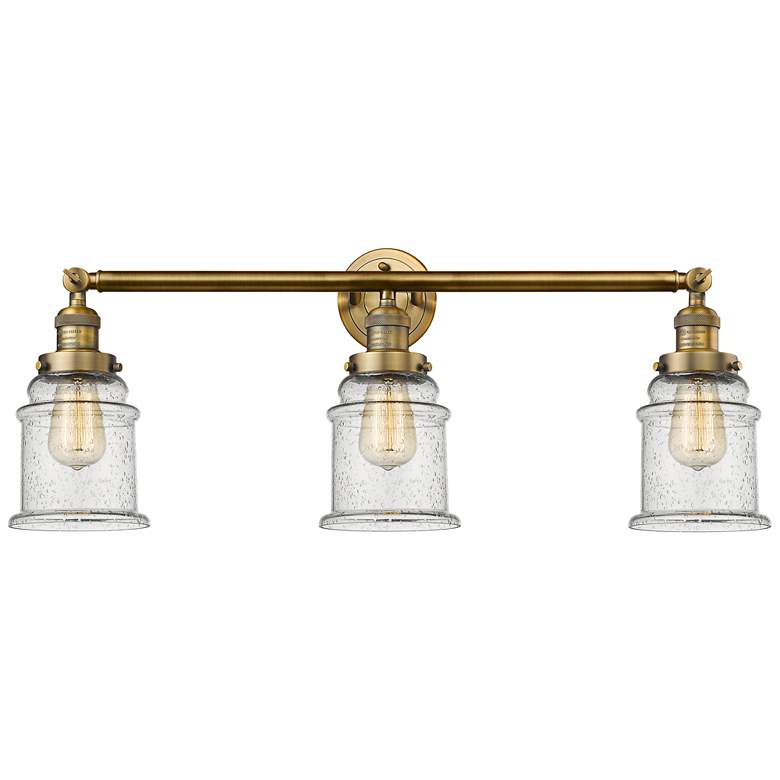 Canton 30&quot; Wide Brushed Brass 3-Light Adjustable Bath Light more views