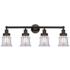 Canton 32" 4-Light Oil Rubbed Bronze Bath Light w/ Clear Shade