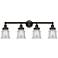Canton 32" 4-Light Oil Rubbed Bronze Bath Light w/ Seedy Shade