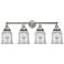 Canton 33" 4-Light Brushed Satin Nickel Bath Light w/ Clear Shade