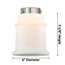 6_Canton 33" 4-Light Brushed Satin Nickel Bath Light w/ Matte White Shad more views