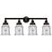 Canton 33" 4-Light Oil Rubbed Bronze Bath Light w/ Seedy Shade