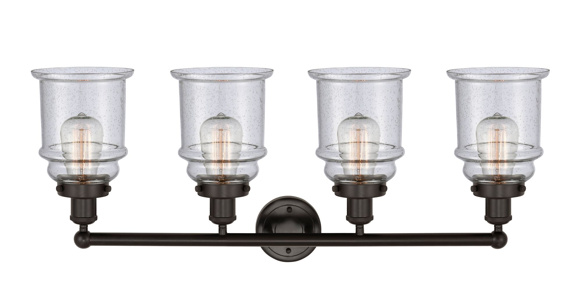 Image 2 Canton 33" 4-Light Oil Rubbed Bronze Bath Light w/ Seedy Shade more views