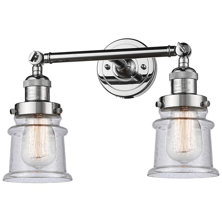 Image 1 Canton 5" 2 Light 17" LED Bath Light - Polished Chrome - Seedy Sh