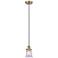 Canton 5" Antique Brass Mini Pendant w/ Clear Shade
