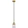 Canton 5" Brushed Brass Mini Pendant w/ Clear Shade