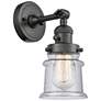 Canton 5" Oil Rubbed Bronze Sconce w/ Seedy Shade