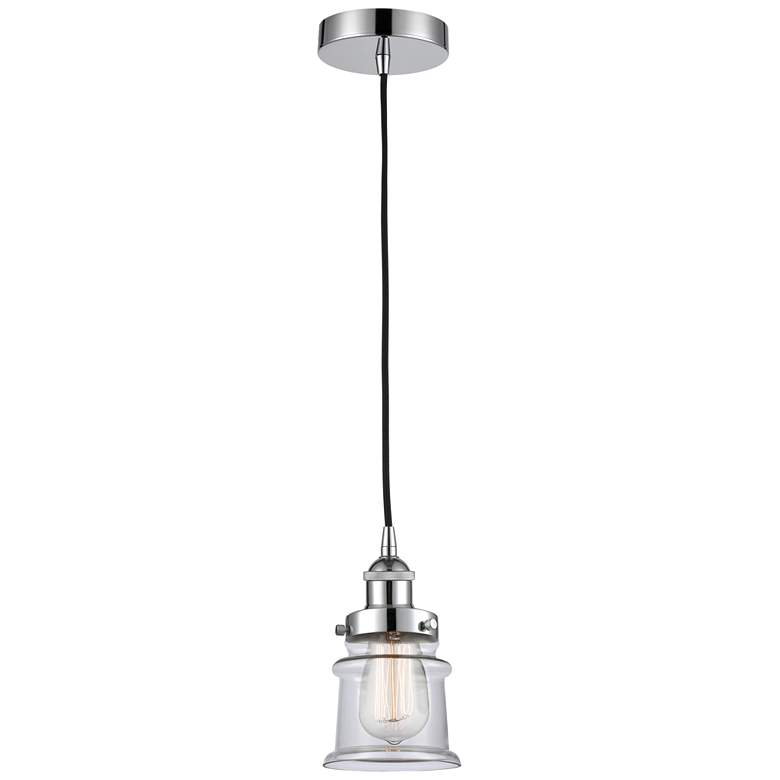 Image 1 Canton 5" Polished Chrome Mini Pendant w/ Clear Shade