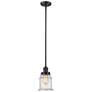 2_Canton 6.5" Wide Oil Rubbed Bronze Mini Pendant with Seedy Bell Glass Shade