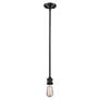3_Canton 6.5" Wide Oil Rubbed Bronze Mini Pendant with Seedy Bell Glass Shade more views