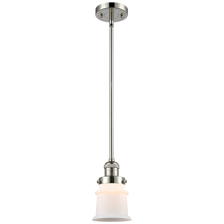 Image 1 Canton 6 1/2" Wide Polished Nickel Mini Pendant