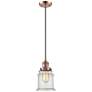 1_Canton 6" LED Mini Pendant - Antique Copper - Seedy Shade