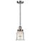 Canton 6" LED Mini Pendant - Brushed Satin Nickel - Seedy Shade