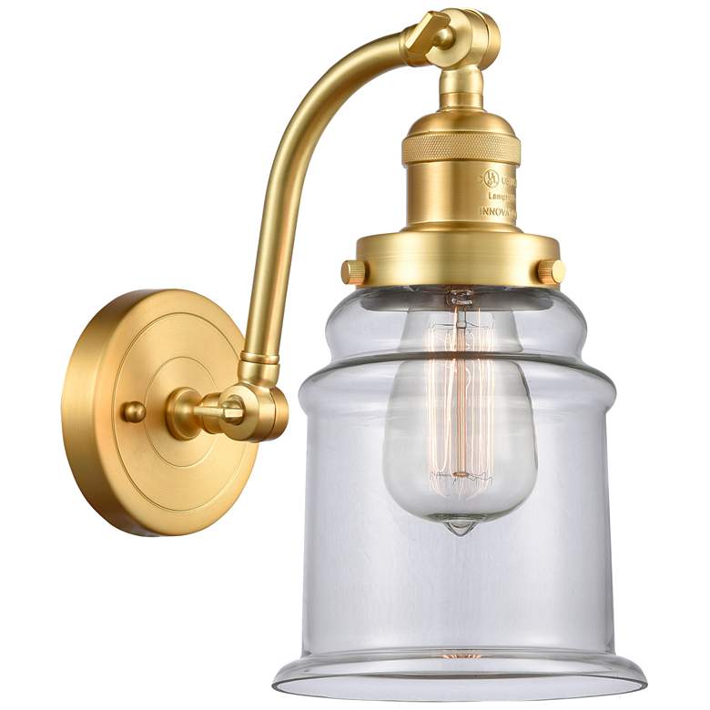 Image 1 Canton 6" LED Sconce - Gold Finish - Clear Shade