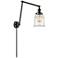 Canton 6" Oil Rubbed Bronze LED Double Swing Arm With Clear Shade