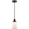 Canton 6" Oil Rubbed Bronze Mini Pendant w/ Matte White Shade