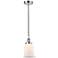 Canton 6" Polished Chrome Mini Pendant w/ Matte White Shade
