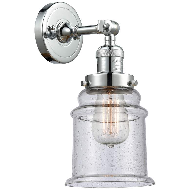 Image 1 Canton 7" LED Sconce - Chrome Finish - Seedy Shade