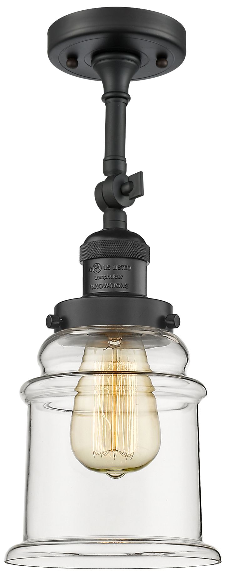 Image 4 Canton 7" LED Sconce - Matte Black Finish - Clear Shade more views