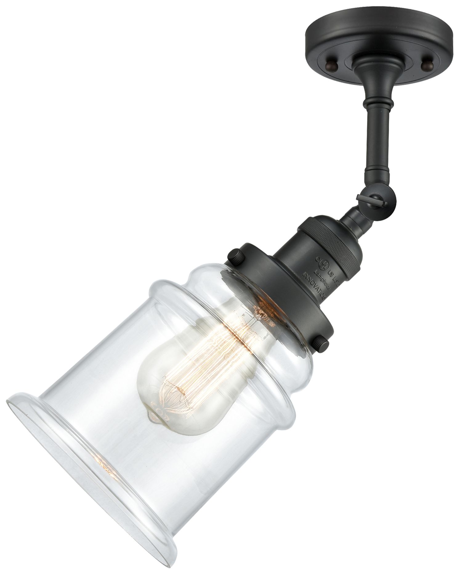 Image 5 Canton 7" LED Sconce - Matte Black Finish - Clear Shade more views