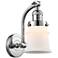 Canton 7" Polished Chrome Sconce w/ Matte White Shade