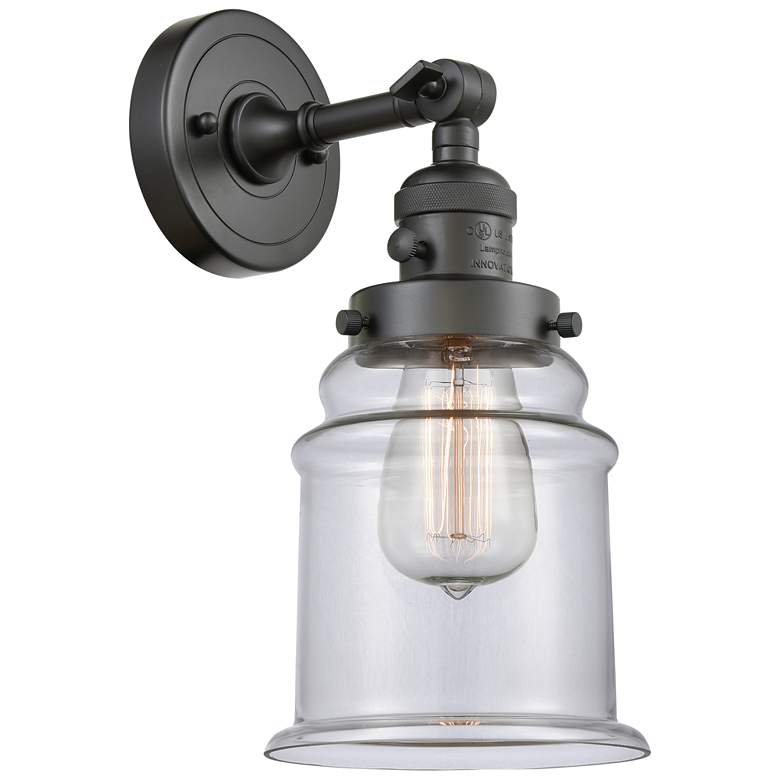 Image 1 Canton 7" Sconce LED - Bronze Finish - Clear Shade
