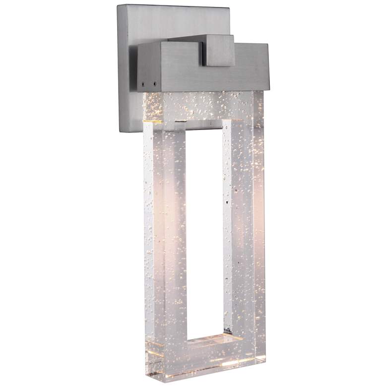 Image 1 Cantrell 17 3/4 inch High Satin Aluminum LED Outdoor Wall Light
