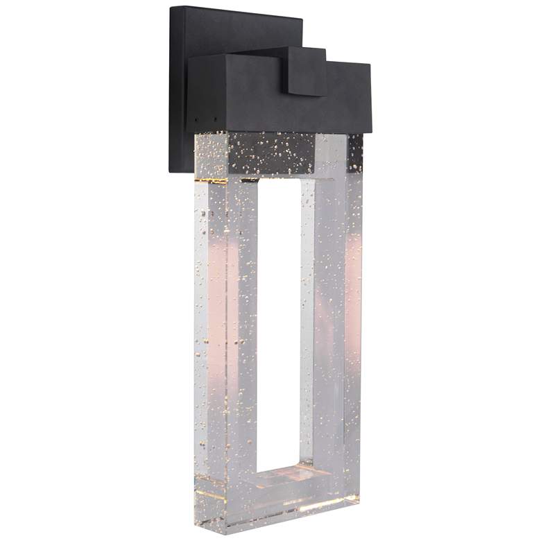 Image 1 Cantrell 17 3/4 inchHigh Matte Black LED Outdoor Wall Light