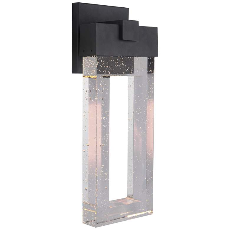Image 1 Cantrell 17 3/4"High Matte Black LED Outdoor Wall Light
