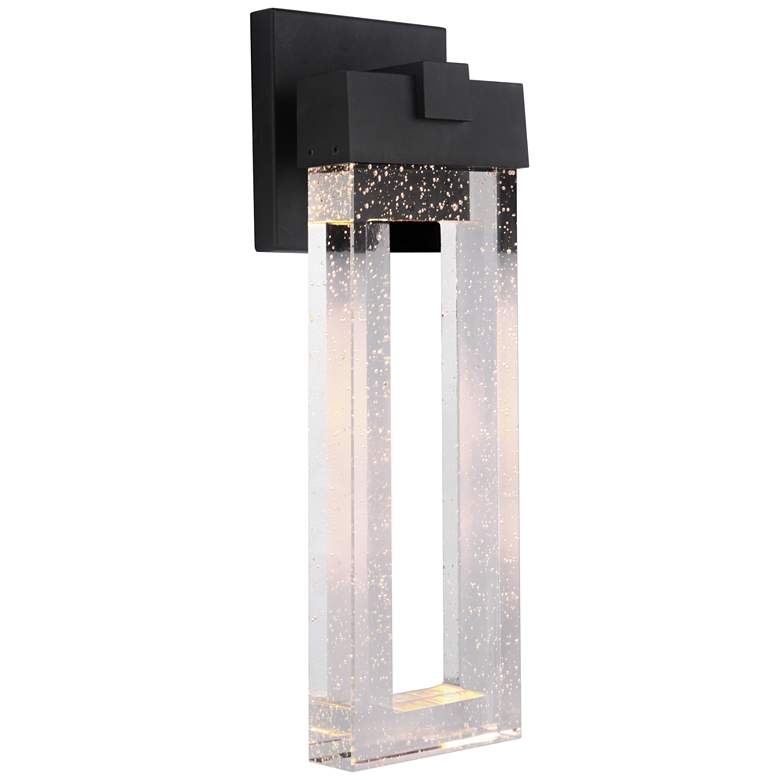 Image 1 Cantrell 20 3/4 inch High Matte Black LED Outdoor Wall Light