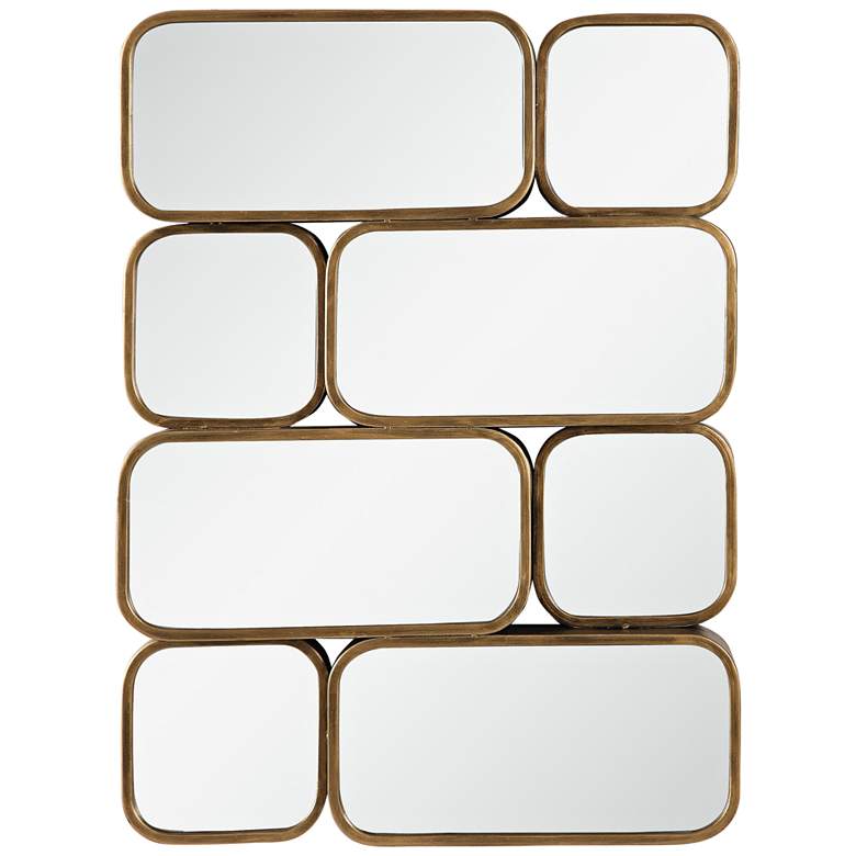 Canute Antiqued Gold 23 3/4 inch x 32 inch Wall Mirror