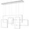 Canvas 56 3/4"W Brushed Aluminum LED Linear Pendant Light