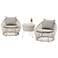 Canyon Beige and Gray 3-Piece Outdoor Conversation Set