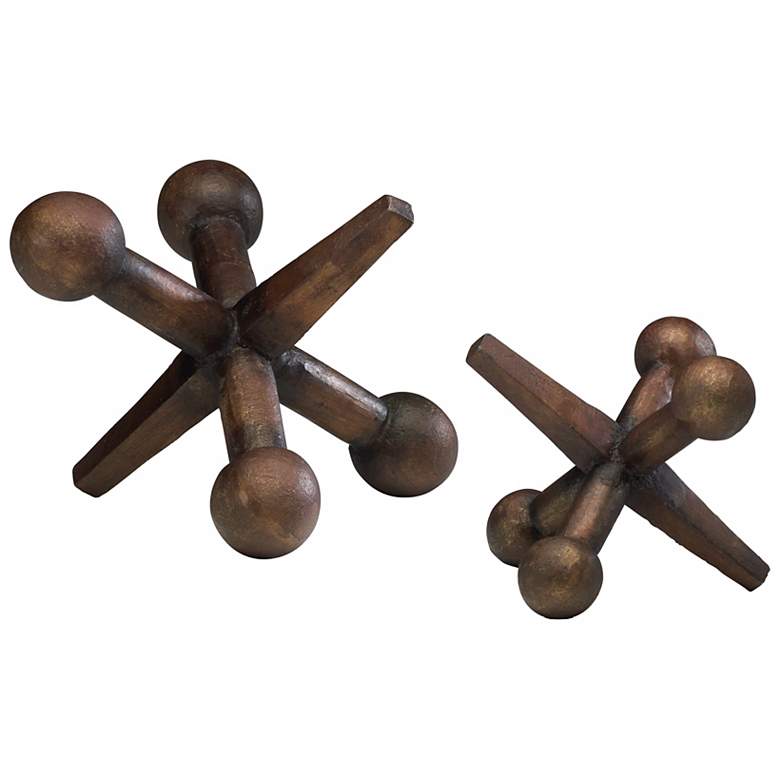 Image 1 Canyon Bronze Large 9 1/2 inch Wide Jacks Set of 2