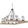 Canyon Creek 25"W Natural Pine Wood 12-Light Chandelier