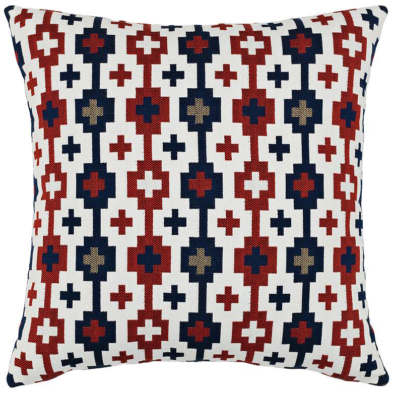 Image 1 Canyon Cross Lodge 20 inch Square Indoor-Outdoor Pillow
