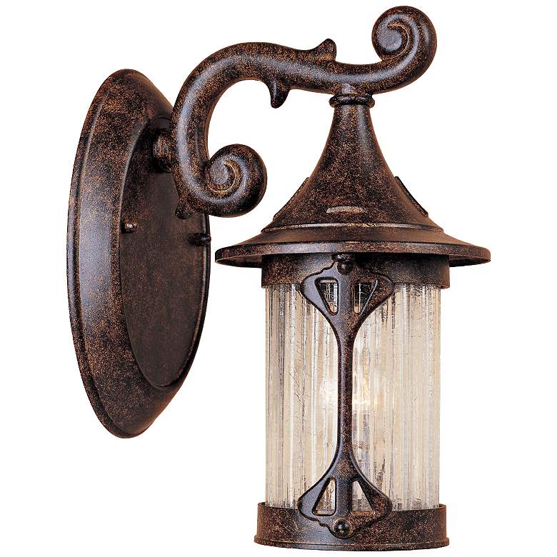 Image 1 Canyon Lake 10 1/2"H Tudor Chestnut Outdoor Wall Light