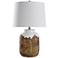 Canyon Rustic Earthtone Textured Ceramic Table Lamp