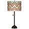 Canyon Waves Giclee Glow Tiger Bronze Club Table Lamp