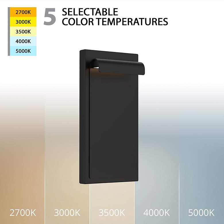 Image 2 Cap 12"H x 6"W 1-Light Outdoor Wall Light in Black more views