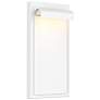 1_Cap 12"H x 6"W 1-Light Outdoor Wall Light in White