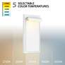 2_Cap 12"H x 6"W 1-Light Outdoor Wall Light in White more views