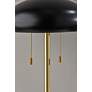 6_Cap Black and Antique Brass Metal Floor Lamp more views