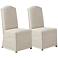 Capa Beige Slipcover Dining Chairs Set of 2