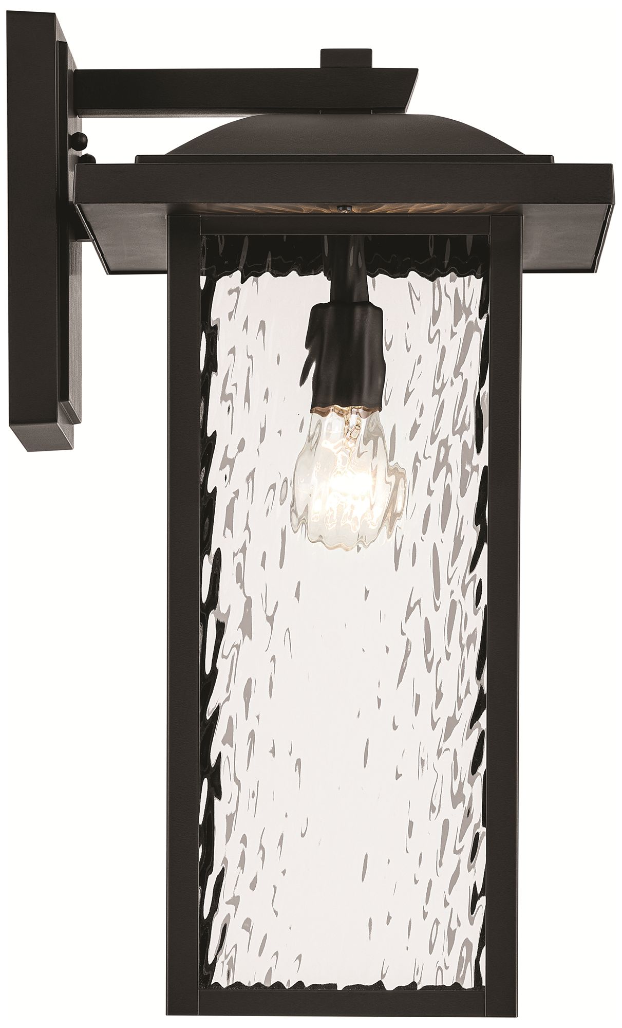 Capanna 1-Light 20-in H Black Hardwired Outdoor Wall Light