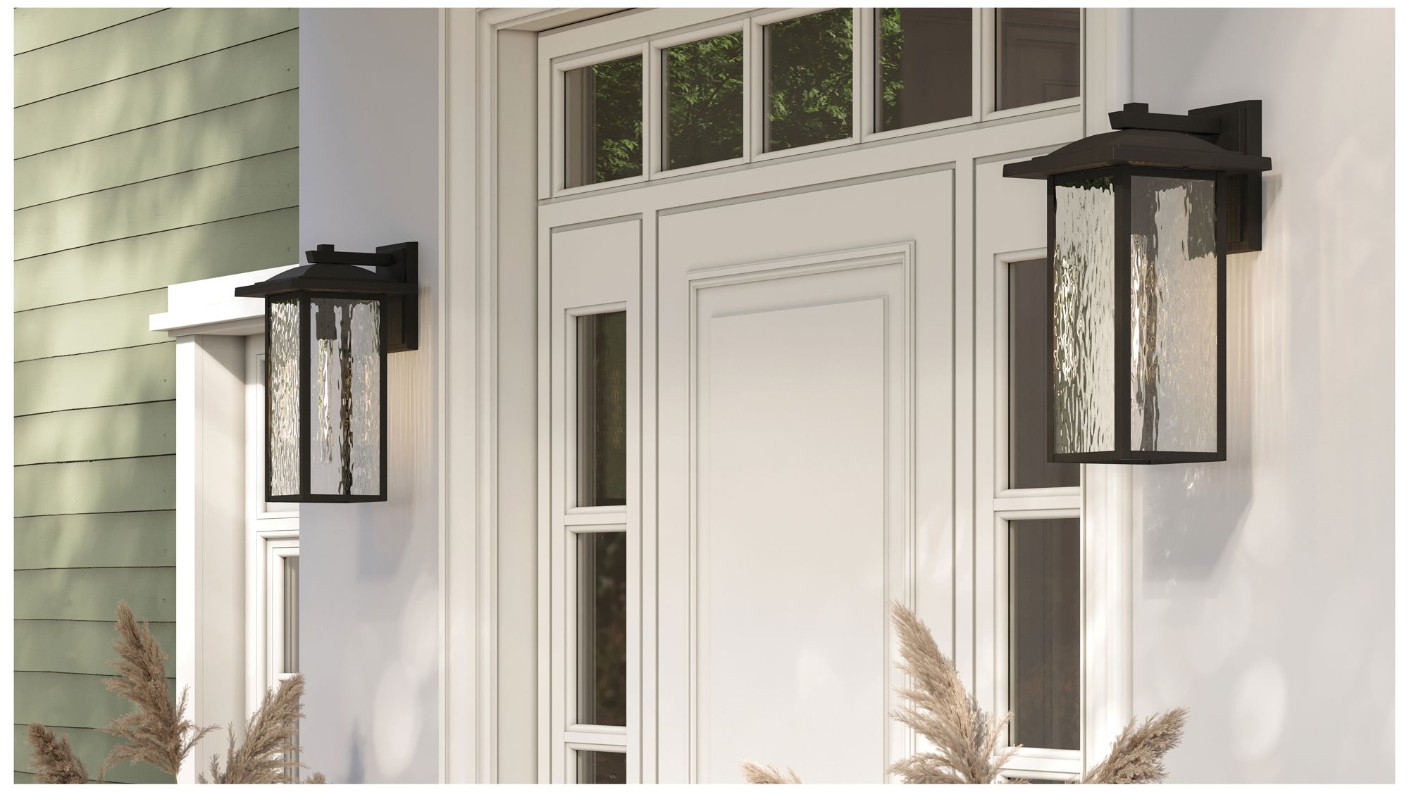 Image 3 Capanna 1-Light 20-in H Bronze Hardwired Outdoor Wall Light more views