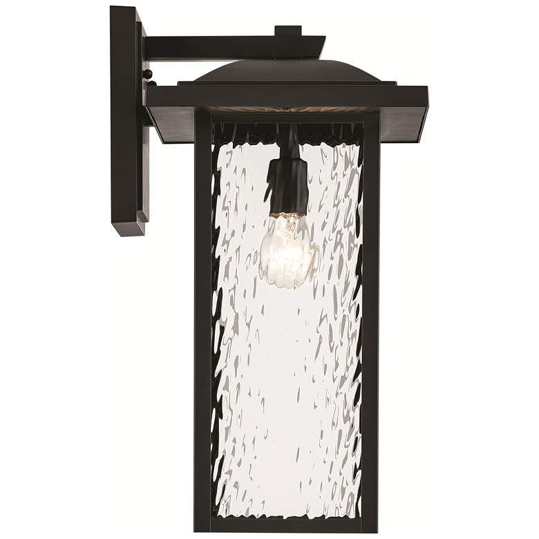 Image 1 Capanna 20-in Black Outdoor Wall Light