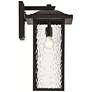 Capanna 20-in Black Outdoor Wall Light