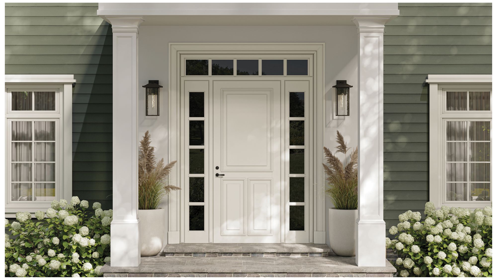 Image 4 Capanna 20-in Black Outdoor Wall Light more views