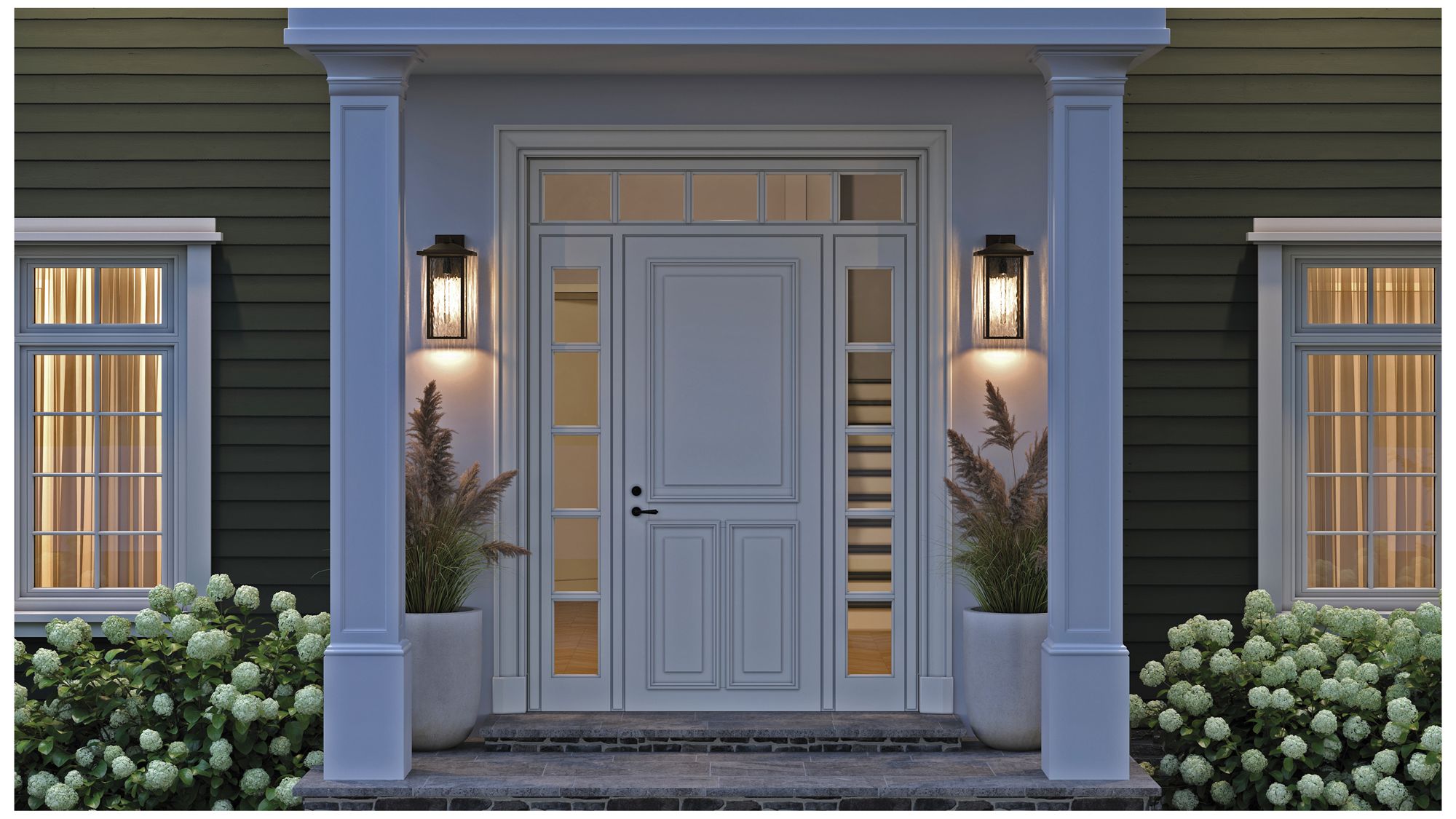 Image 4 Capanna 20-in Bronze Outdoor Wall Light more views